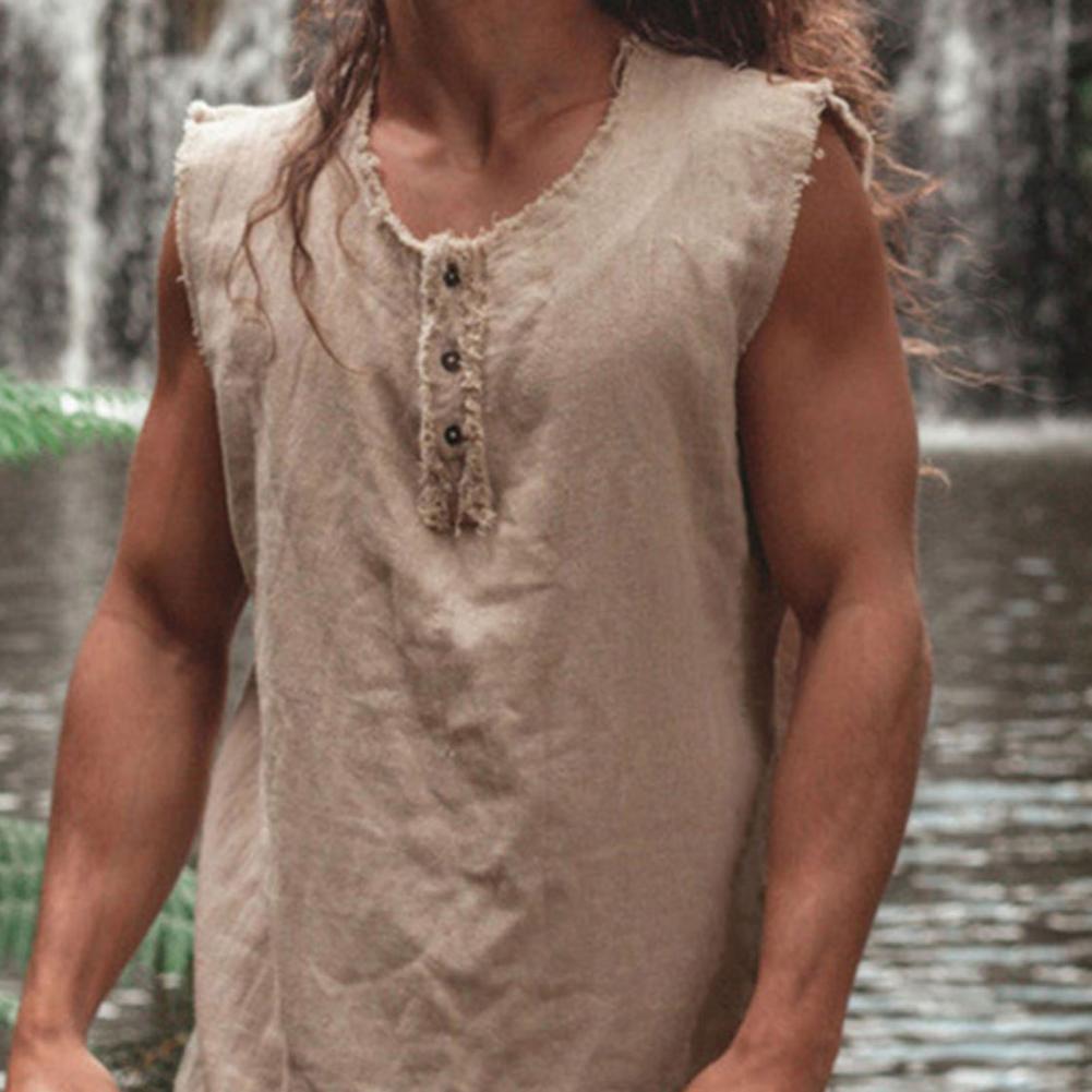 Men's New Solid Color Vest Loose Large Size Casual