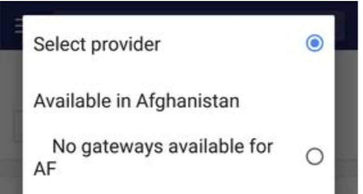 Shopify Payment Gateways อัฟกานิสถานตั้งค่าบริการ 