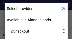 Shopify Payment Gateways หมู่เกาะ Aland ตั้งค่าบริการ 