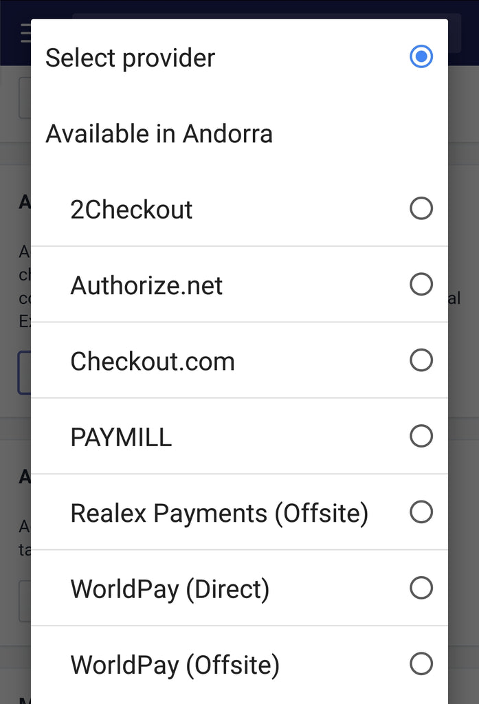 Shopify Payment Gateways Andorra set up services.