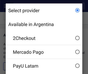 Shopify Payment Gateways Argentina ตั้งค่าบริการ 