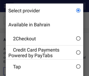 Shopify Payment Gateways บาห์เรนตั้งค่าบริการ 