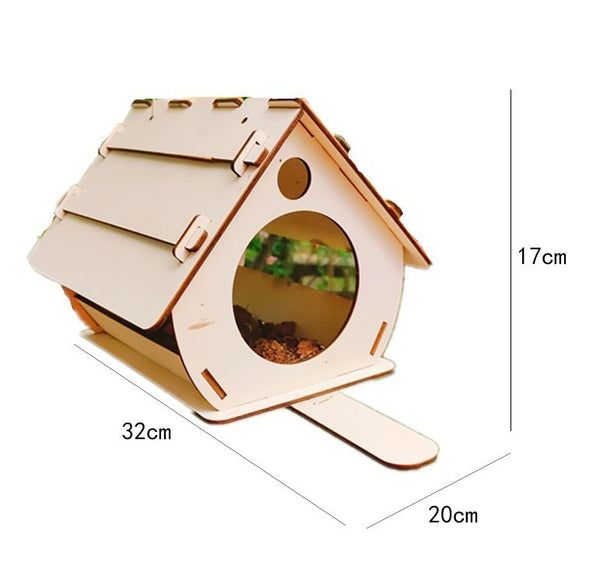 Hanging Wooden Bird Feeder DIY Assembly