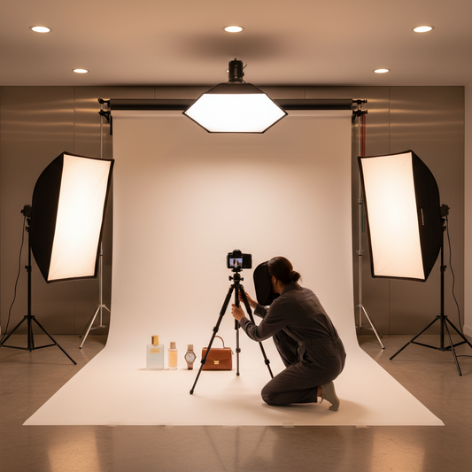 Professional product photography studio