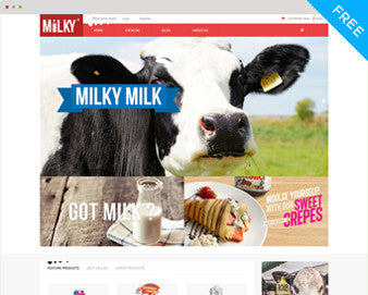 ธีม Ap Milky Shopify ฟรี
