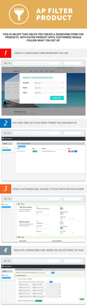 AP Shopify Product Filter Function - JC app set up and implementation services.